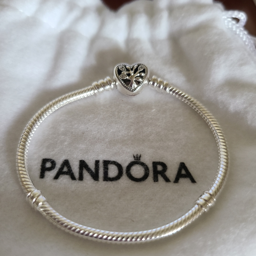 STERLING PANDORA FAMILY TREE BRACELET